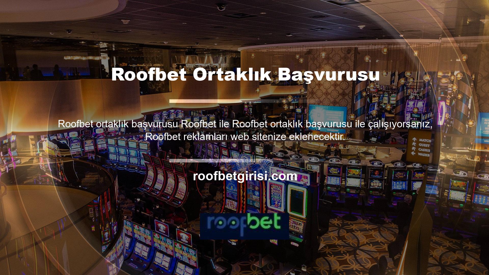 Web sitenizin ziyaretçileri, web siteniz aracılığıyla Roofbet üyeleri olarak para kazanacaktır